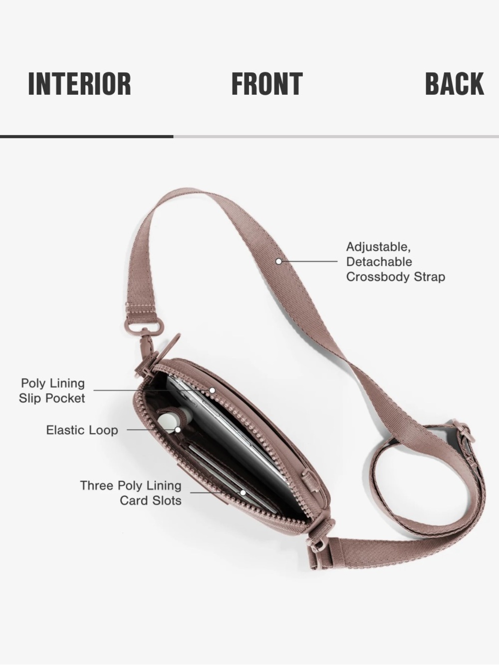 Dagne Dover Mara Phone Sling in Olive Green - Picture 8 of 10